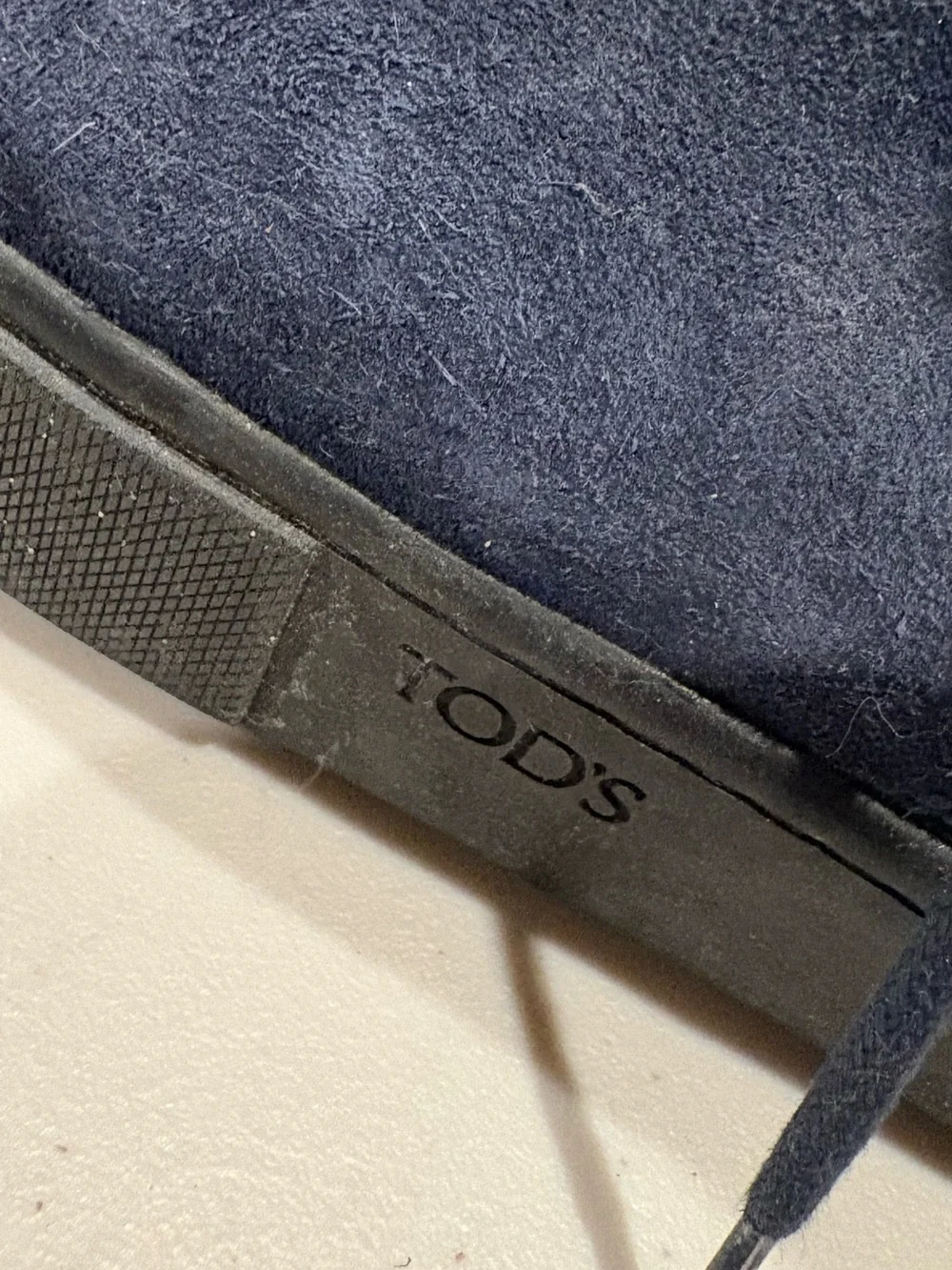 Tod's Men's Blue Suede Lace up Ankle Boots. Chukka style. shoes. Size 10.5